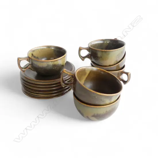 6 TEMUKA 'RIVERSTONE' CAPPUCCINO C/S