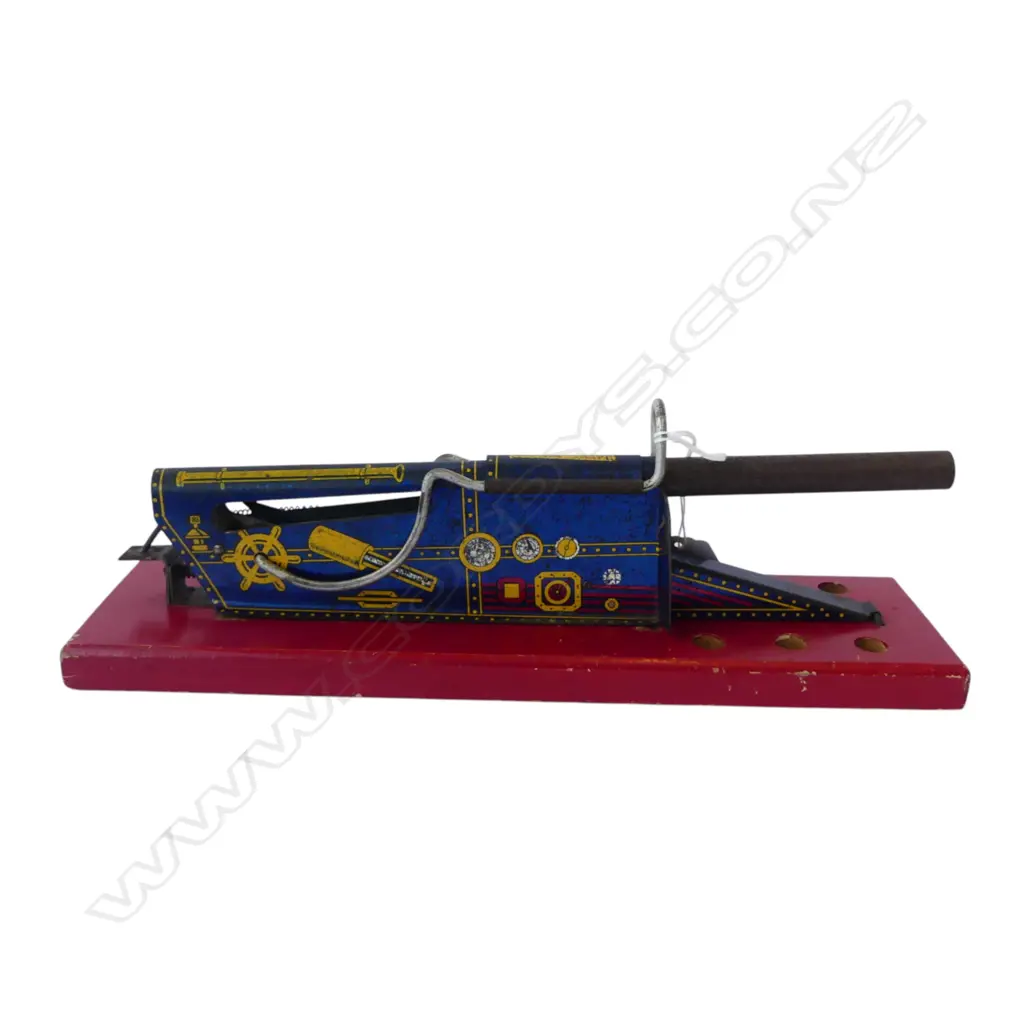 AUSTRALIAN TIN PLATE TOY SIEGE GUN (NO PROJECTILES) L.340mm Image 1++