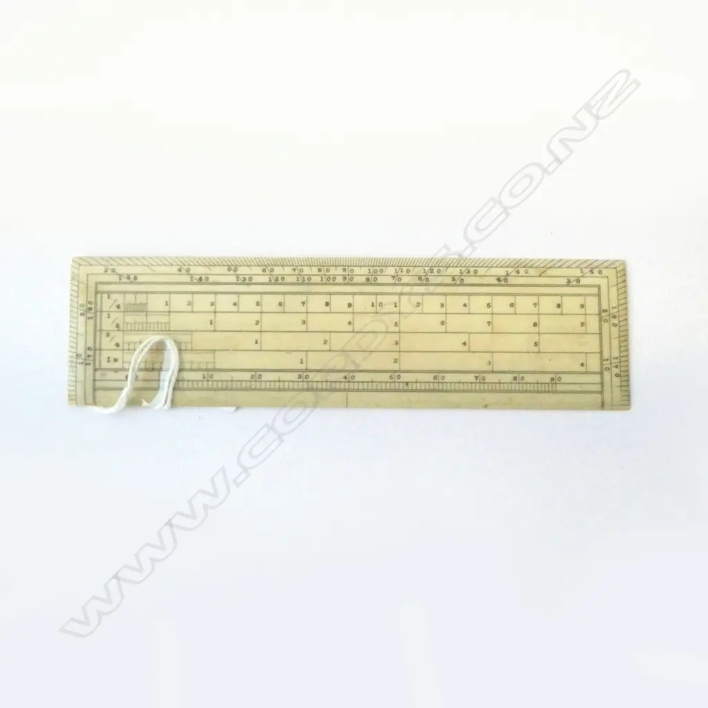 ANTIQUE IVORY SECTOR RULE, L.154MM Image 1++