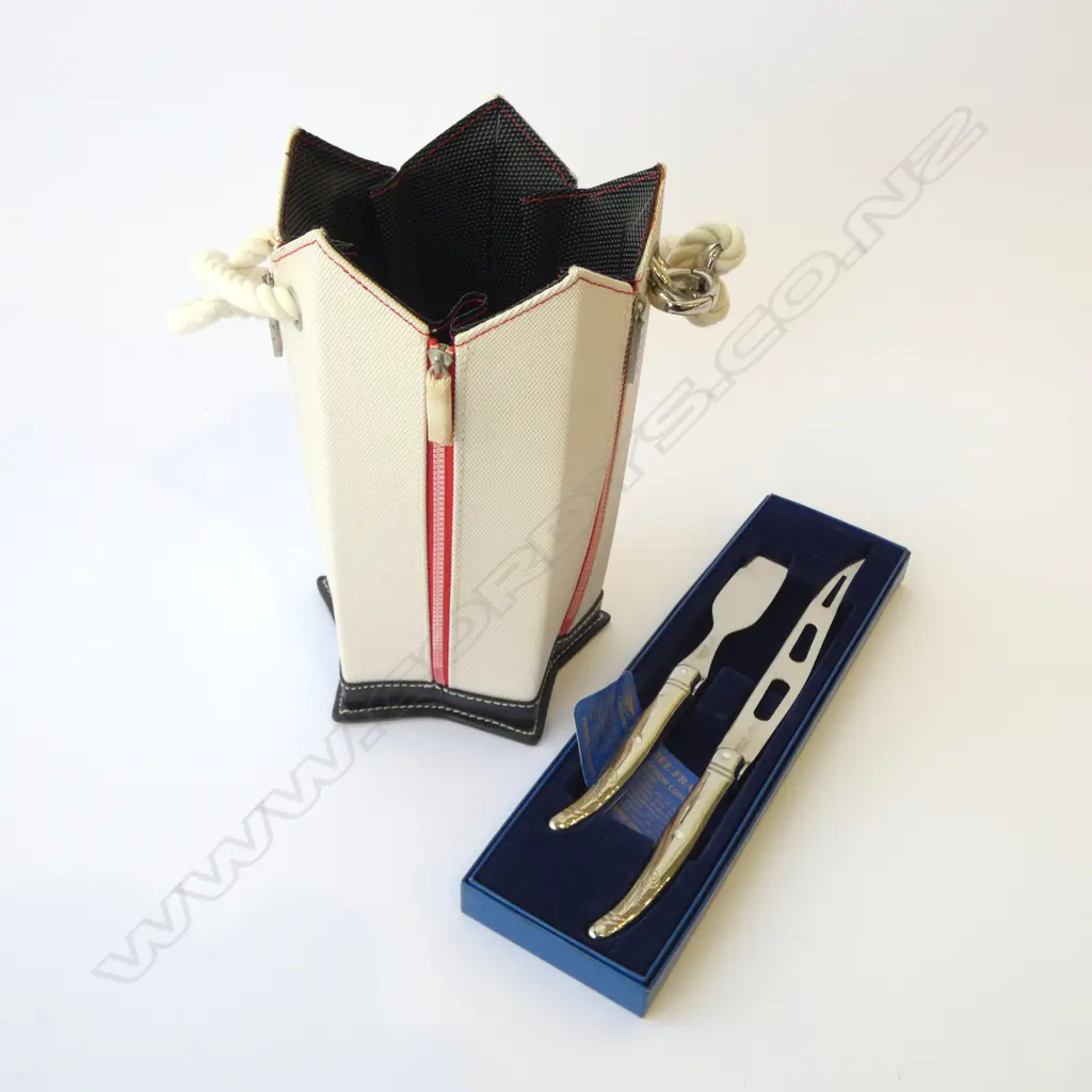 MOET & CHANDON CHAMPAGNE HOLDER & LAGUIOLE DUCK LIVER PARFAIT SERVERS IN BOX, L.300MM (BOX) Image 1++