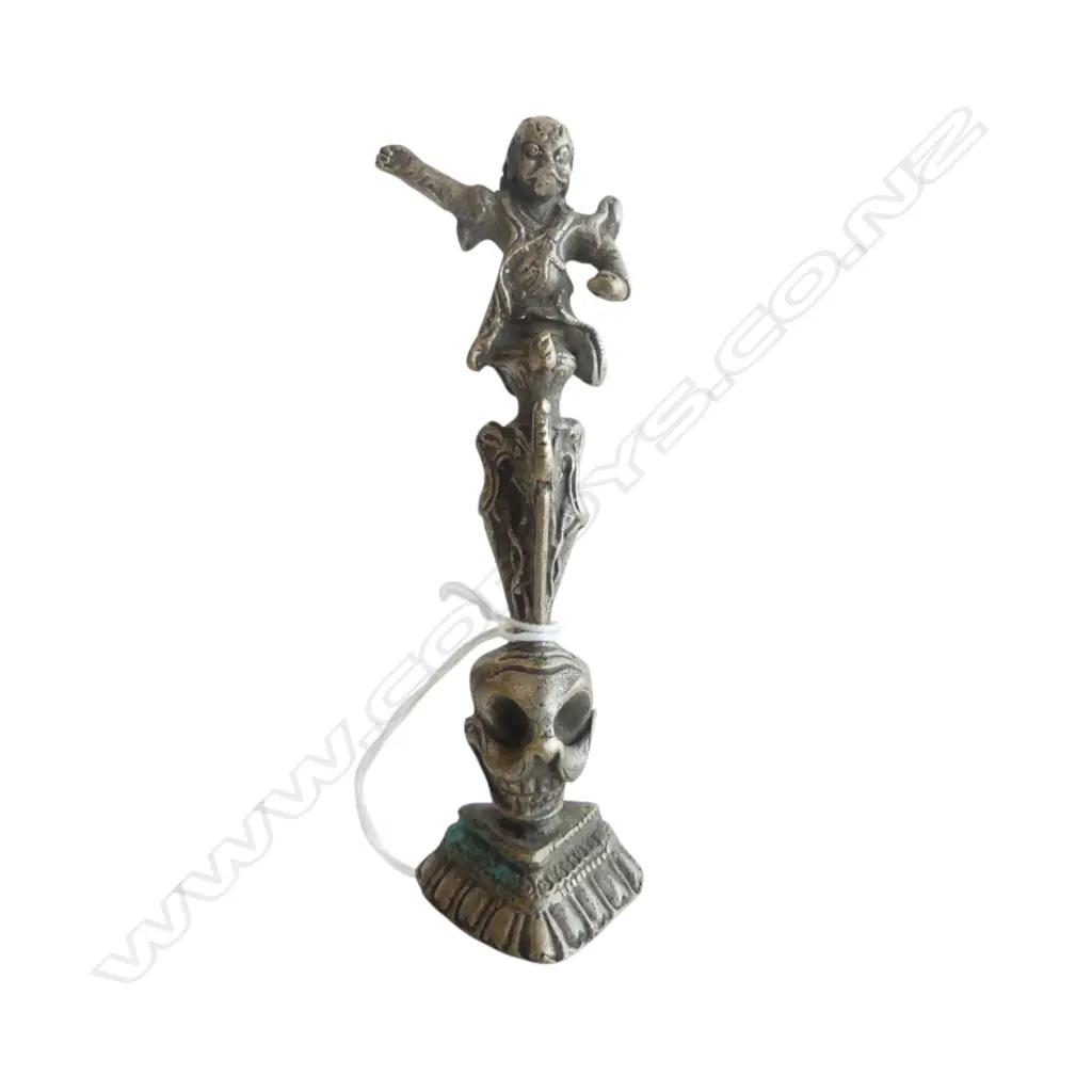 TIBETAN METAL ORNAMENT H.105mm Image 1++