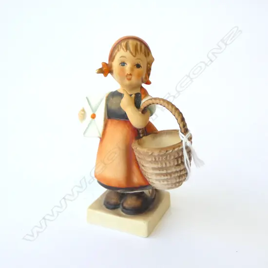HUMMEL GOEBEL FIGURINE GIRL WITH BASKET WEST GERMANY, H.115MM