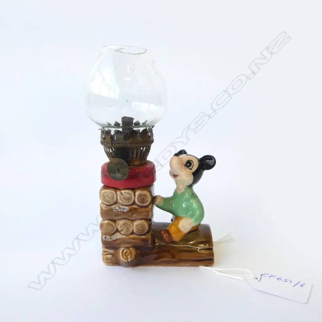 VINTAGE MICKEY MOUSE ‘CROWN DISNEY LAMP’, H.145MM Image 1++