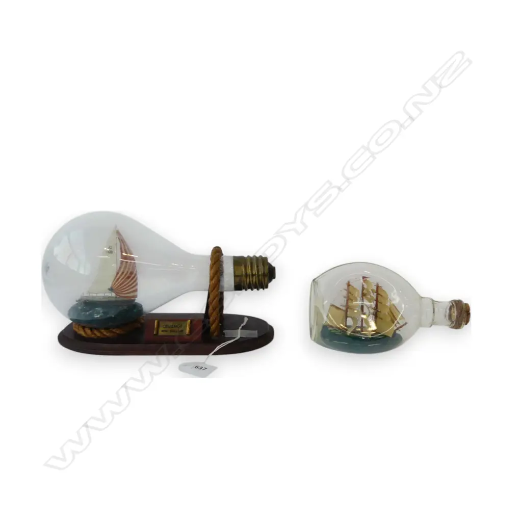 'CERAMCO N.Z.' SHIP IN A BULB W.250mm + SMALLER Image 1++