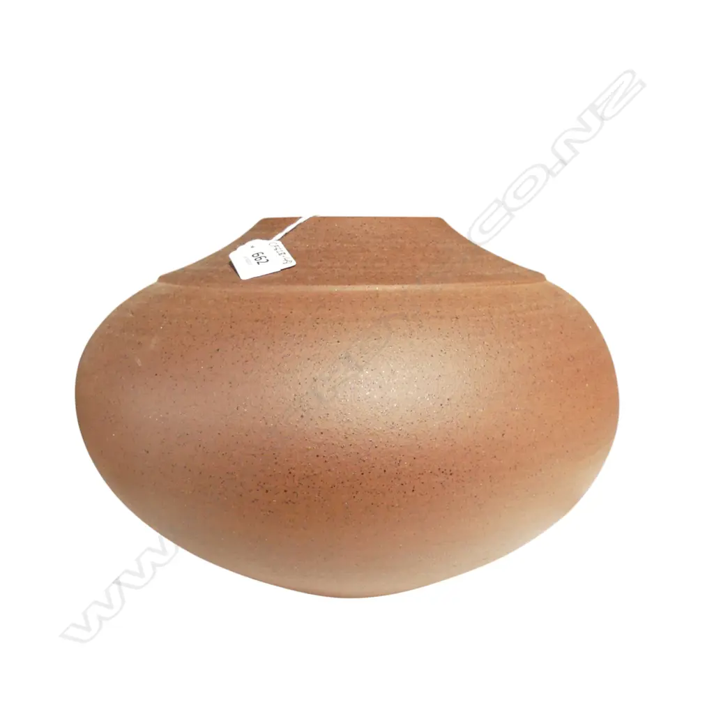 UNMARKED POTTERY VASE Dia.300mm Image 1++