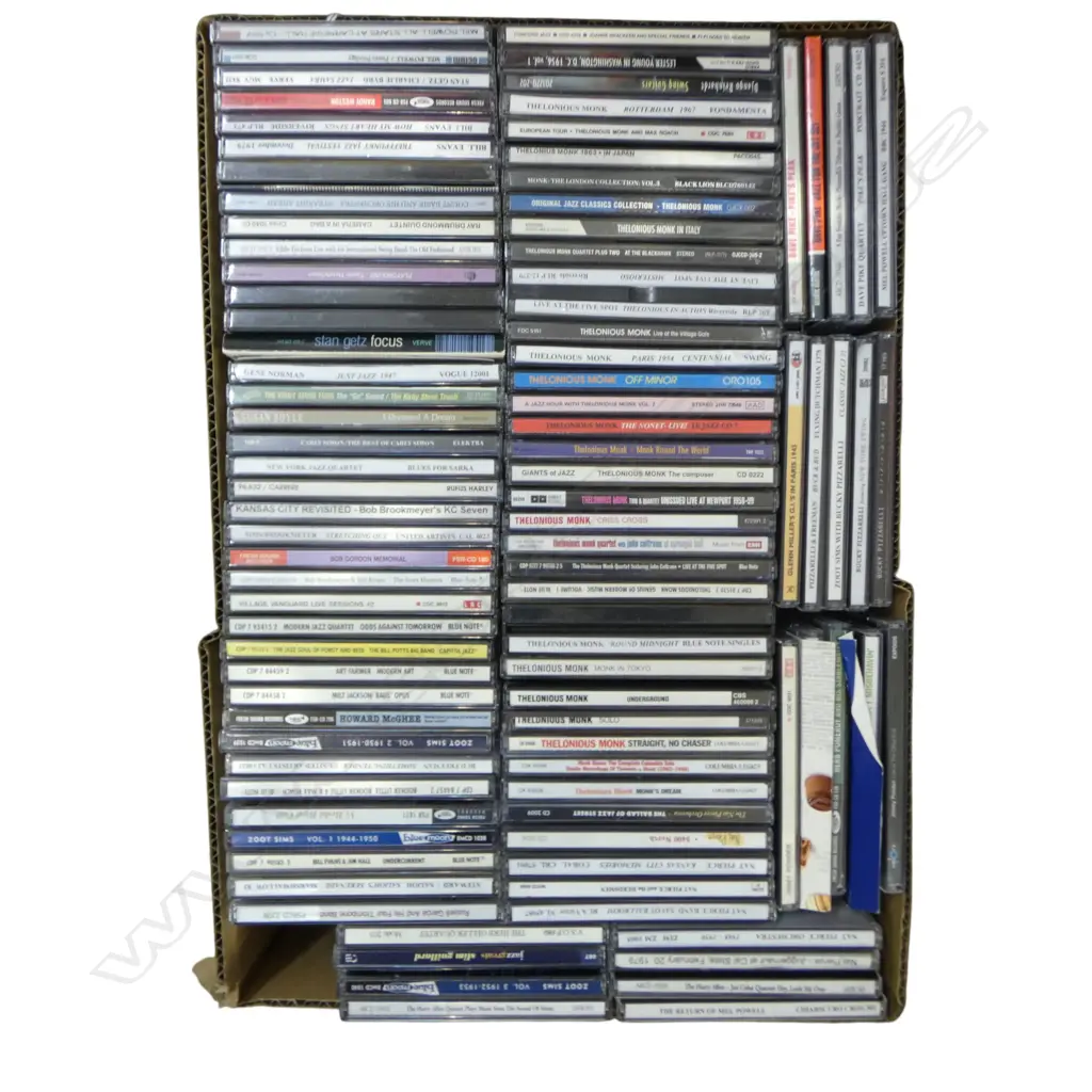 LOT ASST JAZZ CDS THELONIOUS MONK ETC Provenance: Ex Collection Wellington Choy Image 1++