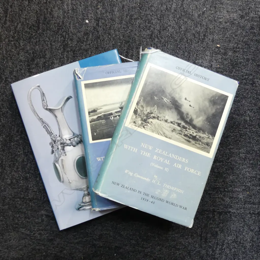 OFFICIAL HISTORY OF N.Z. IN WWII - NEW ZEALANDERS WITH THE ROYAL AIRFORCE Vols. I & II Image 1++