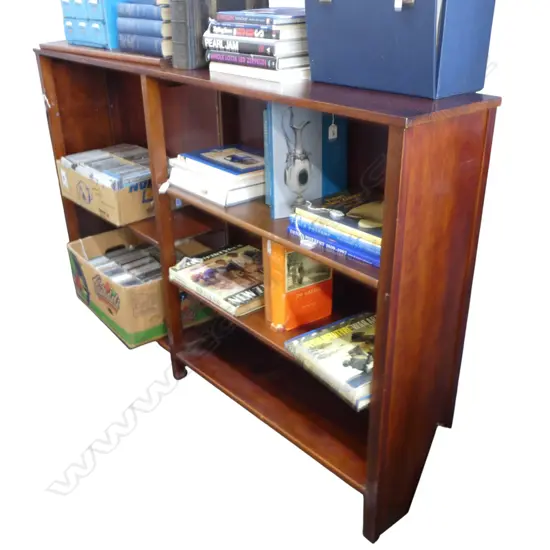 WOODEN SHELVING UNIT