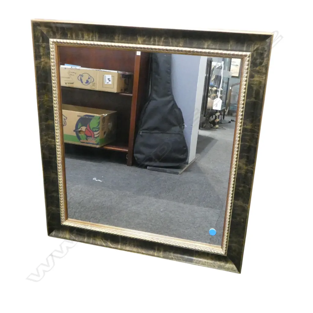 MODERN MIRROR, GOLD FRAME 820x760mm Image 1++