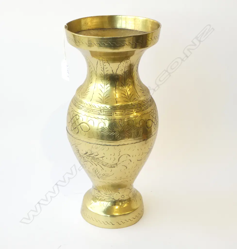 LARGE BRASS VASE H.355mm Image 1++