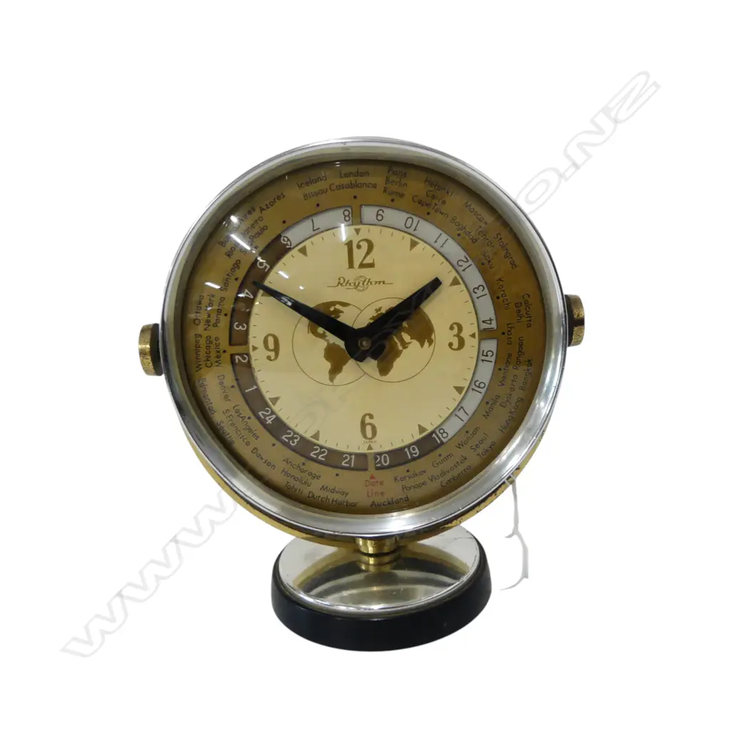 VINTAGE WORLD CLOCK H.170mm Image 1++