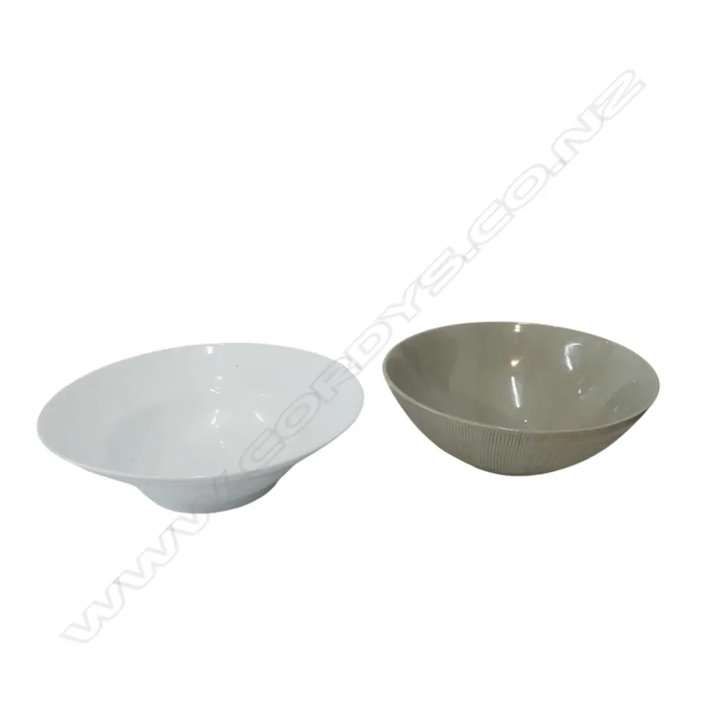 2 LARGE MODERN BOWLS,  LARGEST DIA. 320MM Image 1++