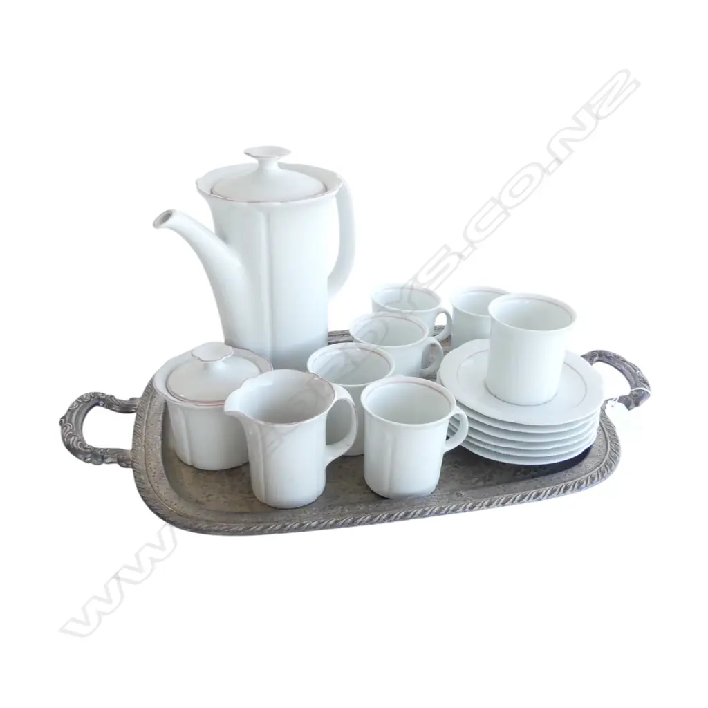 15 PCE ARZBERG COFFEE SET + EP TRAY W.550mm Image 1++