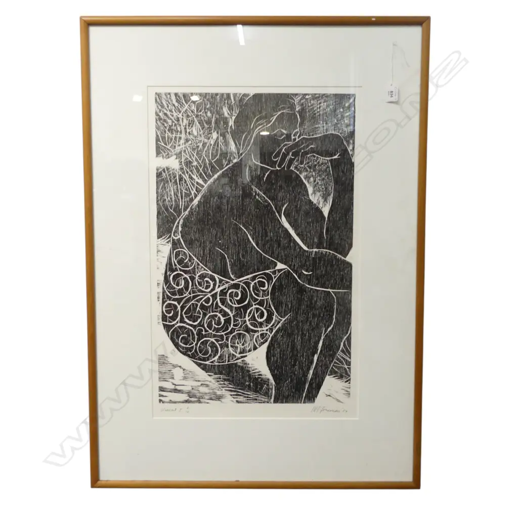 Mary Foreman, 'Woodcut I', woodcut, Edition 2/10, signed, dated '87 and entitled. 640 x 405mm Image 1++