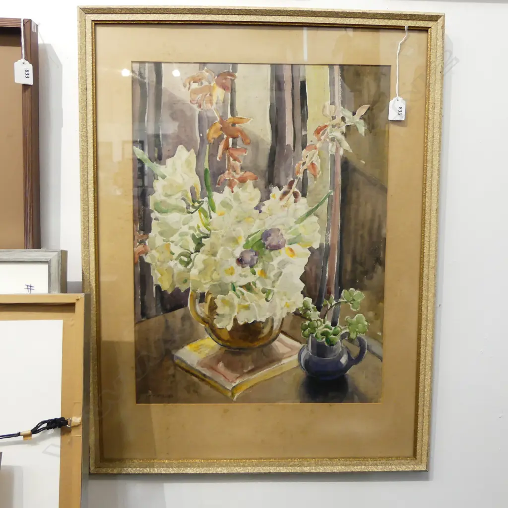 IVY COPELAND STILL LIFE WATERCOLOR 550 x 400mm Image 1++