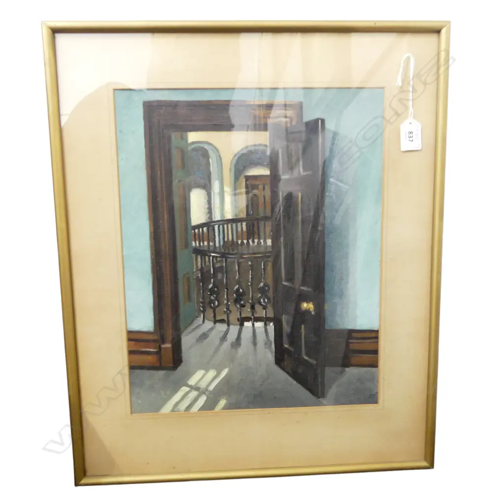 A. WEBSTER EARLY 20THc OIL 'OLD CONVICTS DOOR. OLD ELIZABETH BOYS HOUSE' 385 X 305mm Image 1++