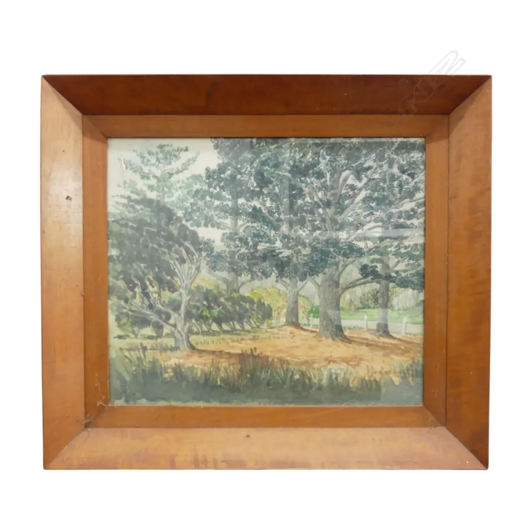 ARTIST UNKNOWN, TREES, WC 410x485mm Image 1++