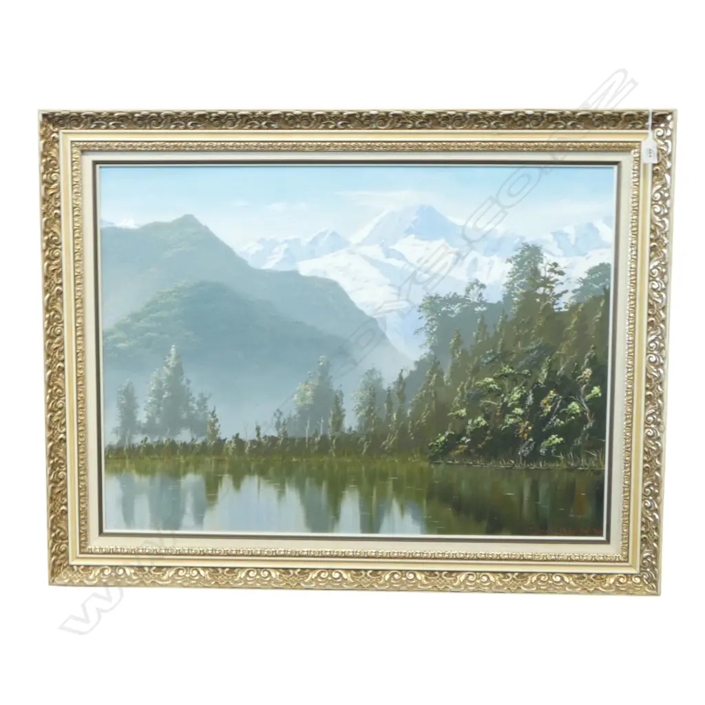 DAVID BARLOW 'LAKE MATHESON' OIL ON BOARD '80 545x750mm Image 1++