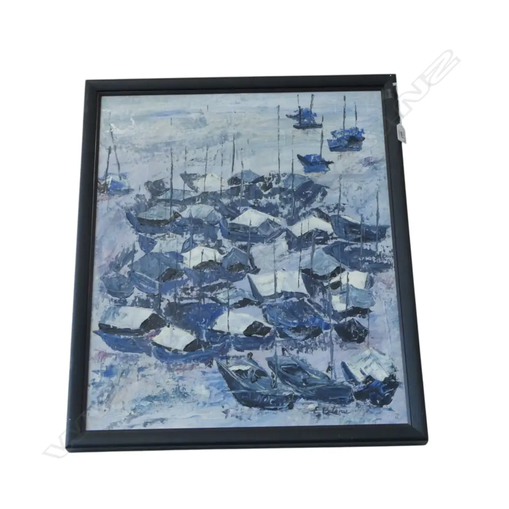 ELEANOR PETERS 'THE SEA PEOPLE' OIL ON BOARD 585x485mm Image 1++