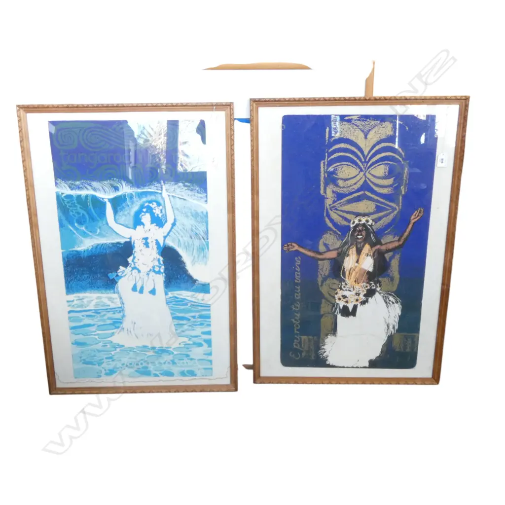 JEAN LOOMIS PR SCREENPRINTS: 'The Woman are beautiful' 14/22. 'Tangaroa above Tangaroa' 22/40 marks to lower margin. 700 Image 1++
