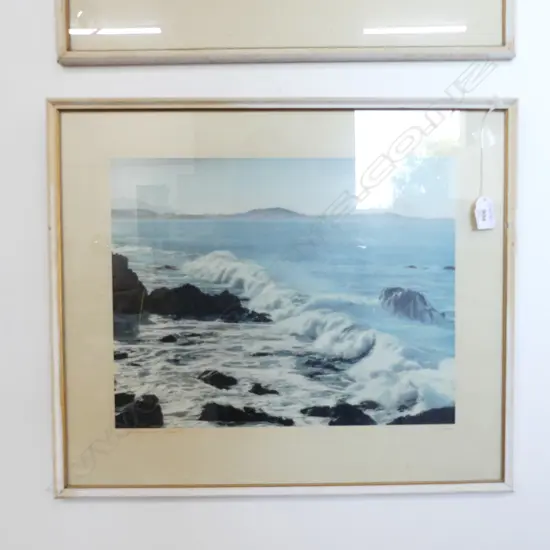 WHITES AVIATION VINTAGE PHOTOGRAPH 'KAIKOURA COAST' 290 X 370mm