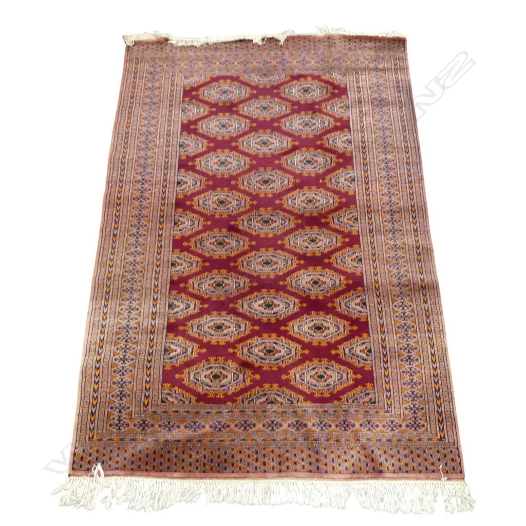 HAND KNOTTED WOOL PILE RUG 1950x1350mm Image 1++