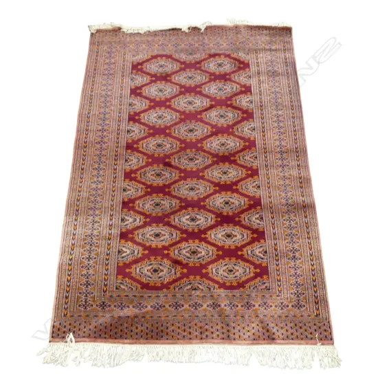 HAND KNOTTED WOOL PILE RUG 1950x1350mm