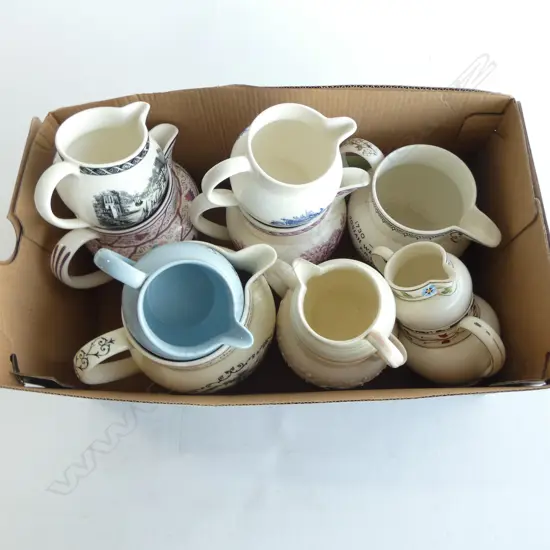 COLLECTION OF 11 ASST. WEDGWOOD JUGS