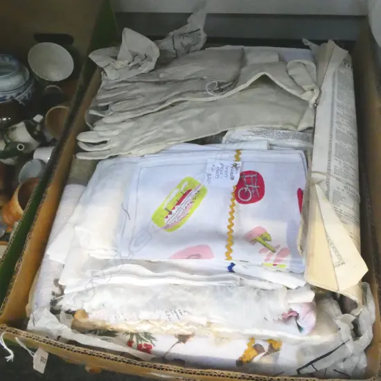 VINTAGE LINENS, SEWING PATTERNS ETC