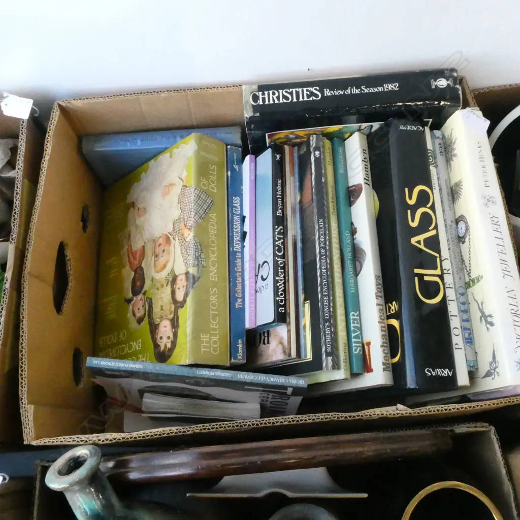 BOX OF ASST. ANTIQUE REFERENCE etc Image 1++