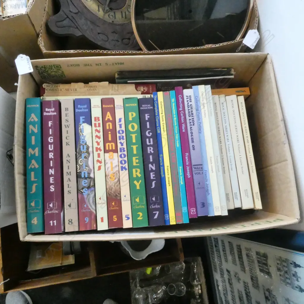 BOX OF ASST. RD/POTTERY REFERENCE BOOKS Image 1++
