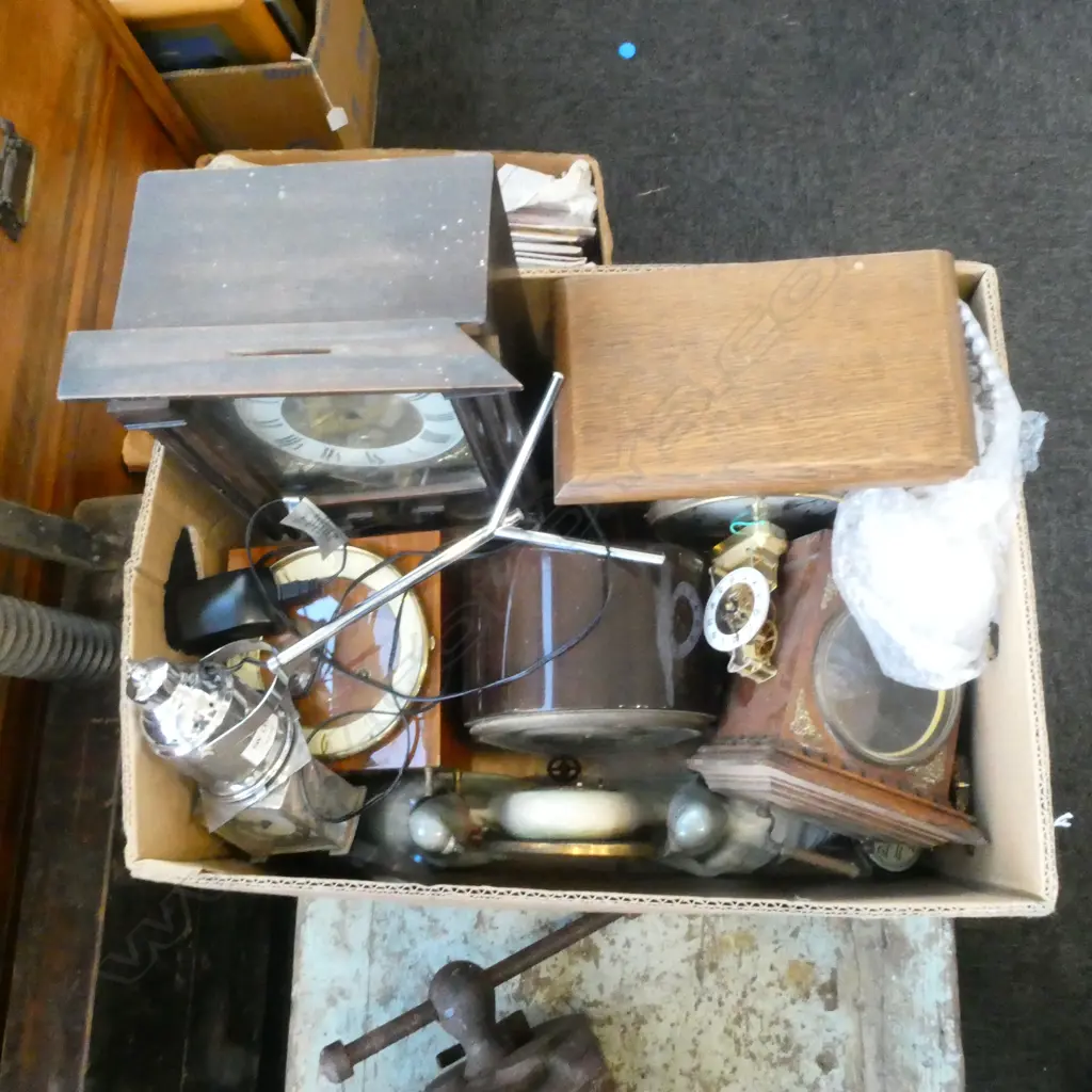 BOX OF ASST. CLOCKS Image 1++
