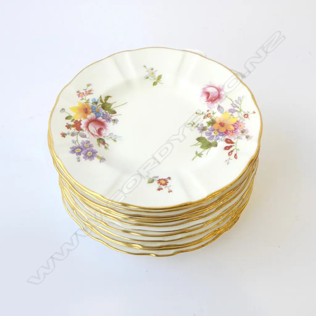 12 ROYAL CROWN DERBY POSY SIDE PLATES, D.160MM Image 1++