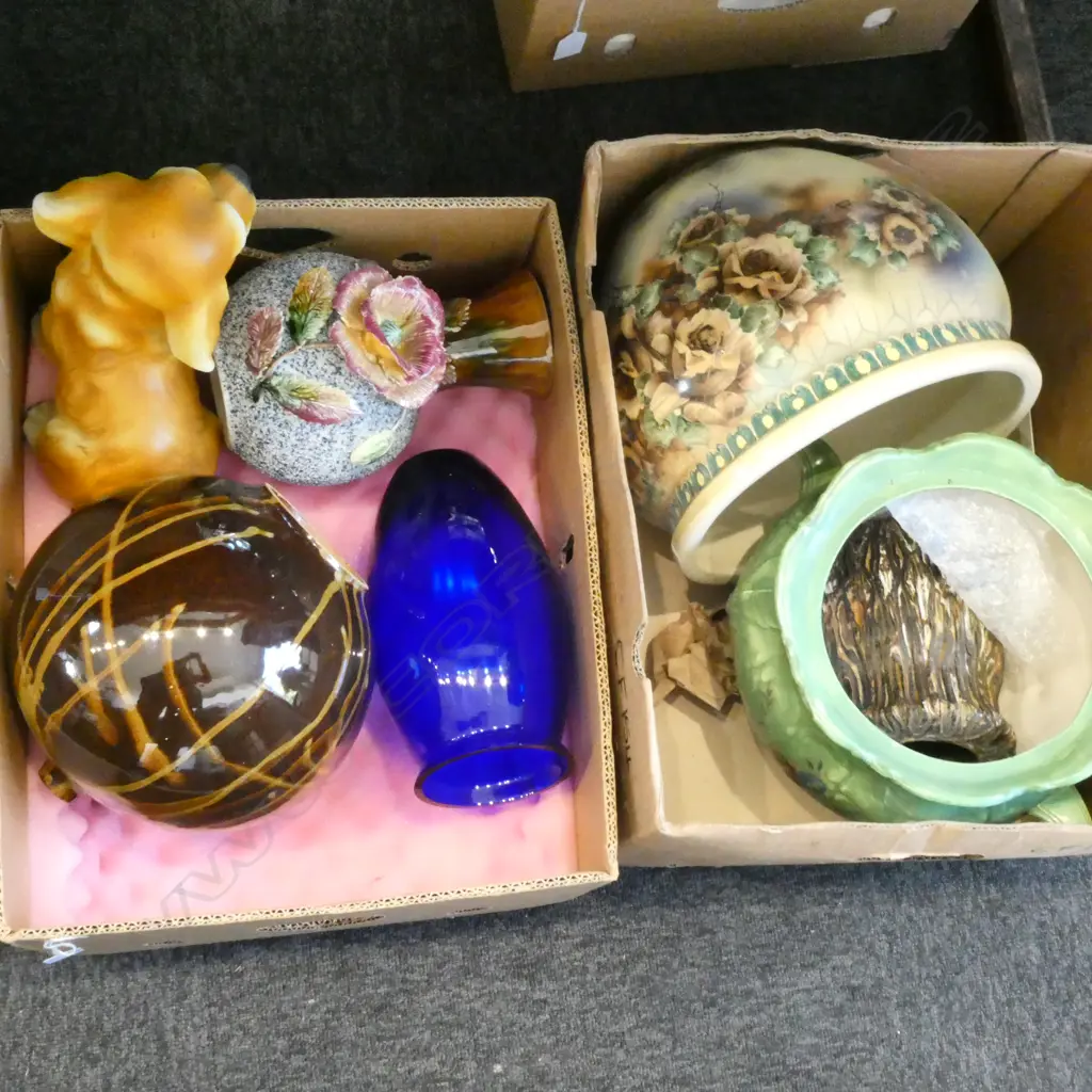 2 BOXES GLASS & CHINA etc (FAULTS) Image 1++