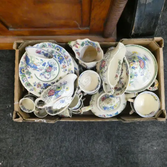 LARGE 'REGENCY' PATTERN, MASONS DINNER, COFFEE & TEA SERVICE