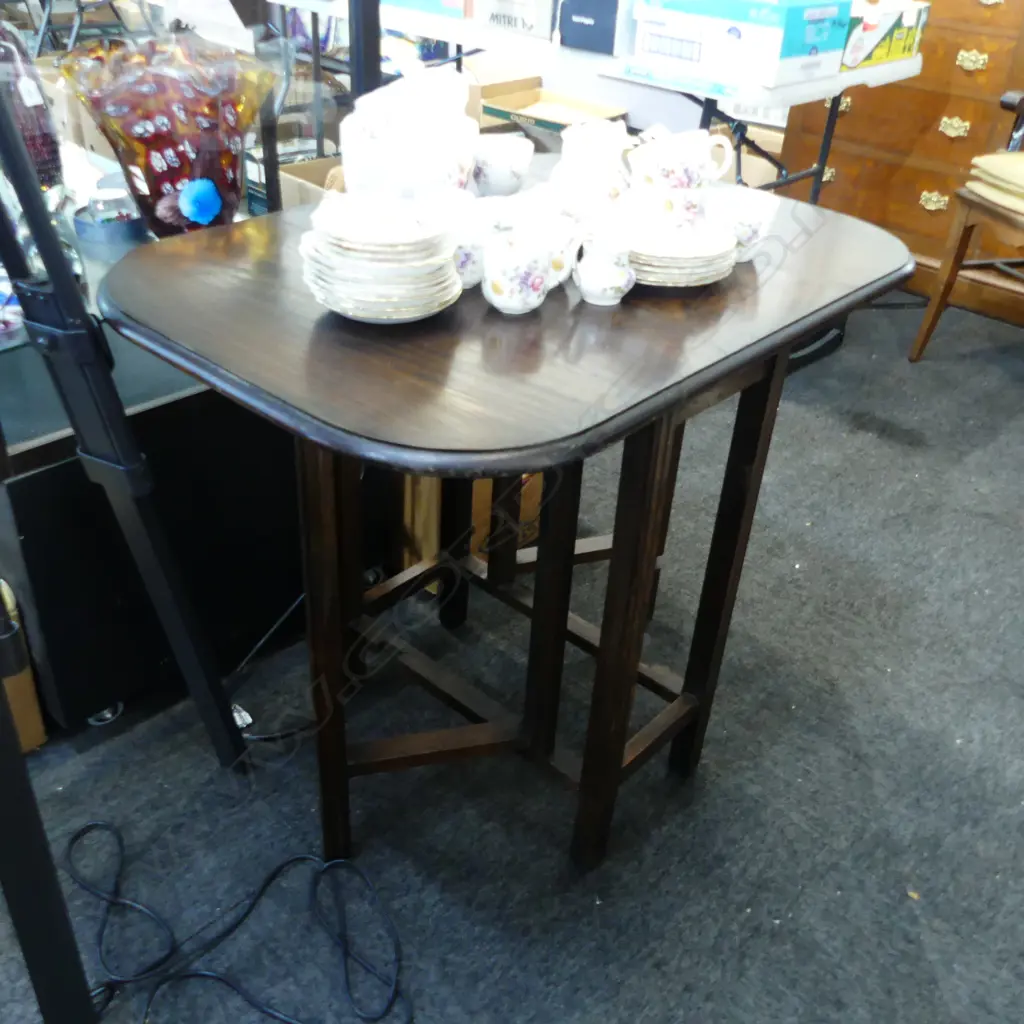 OAK DROP LEAF TABLE 340x610x740mm Image 1++