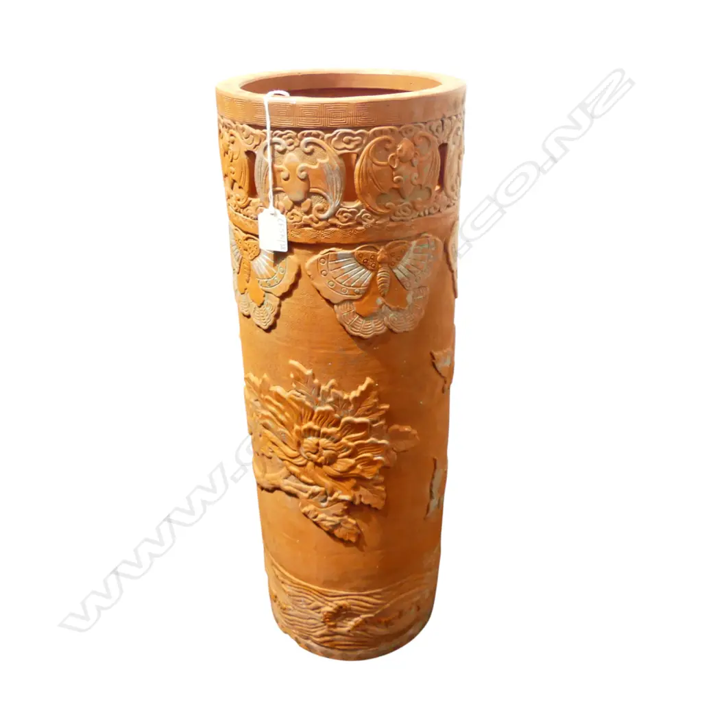 ORIENTAL TERRACOTTA UMBRELLA STAND H.615mm Image 1++