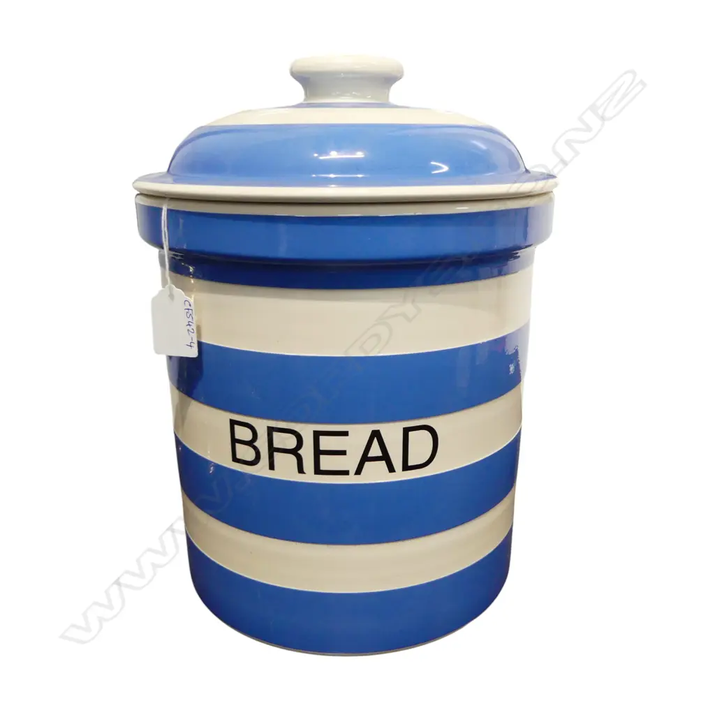 LG MORDERN CORNISH WARE LIDDED 'BREAD' CONTAINER H.350mm Image 1++