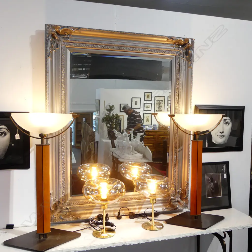 LARGE BEVEL EDGED MIRROR IN SILVER FRAME 1330x1070mm Image 1++