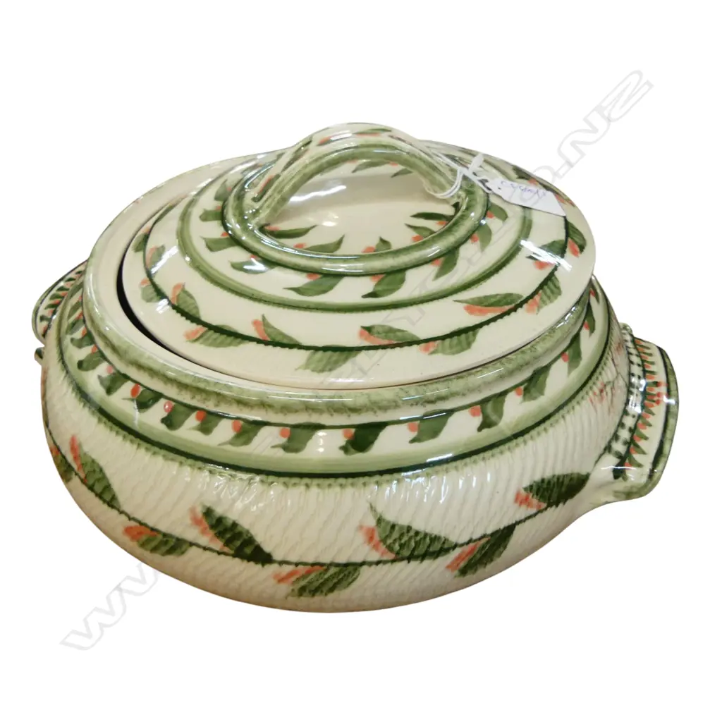 LG DES HOWARD STUDIO POTTERY LIDDED TUREEN '94 275mm dia Image 1++