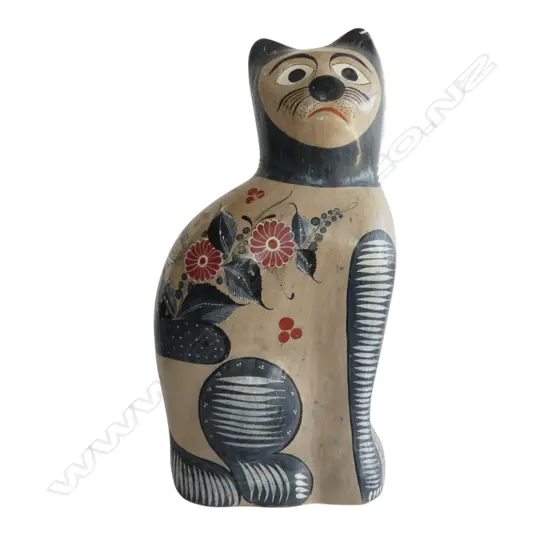 MEXICAN TONALA POTTERY CAT H.505mm