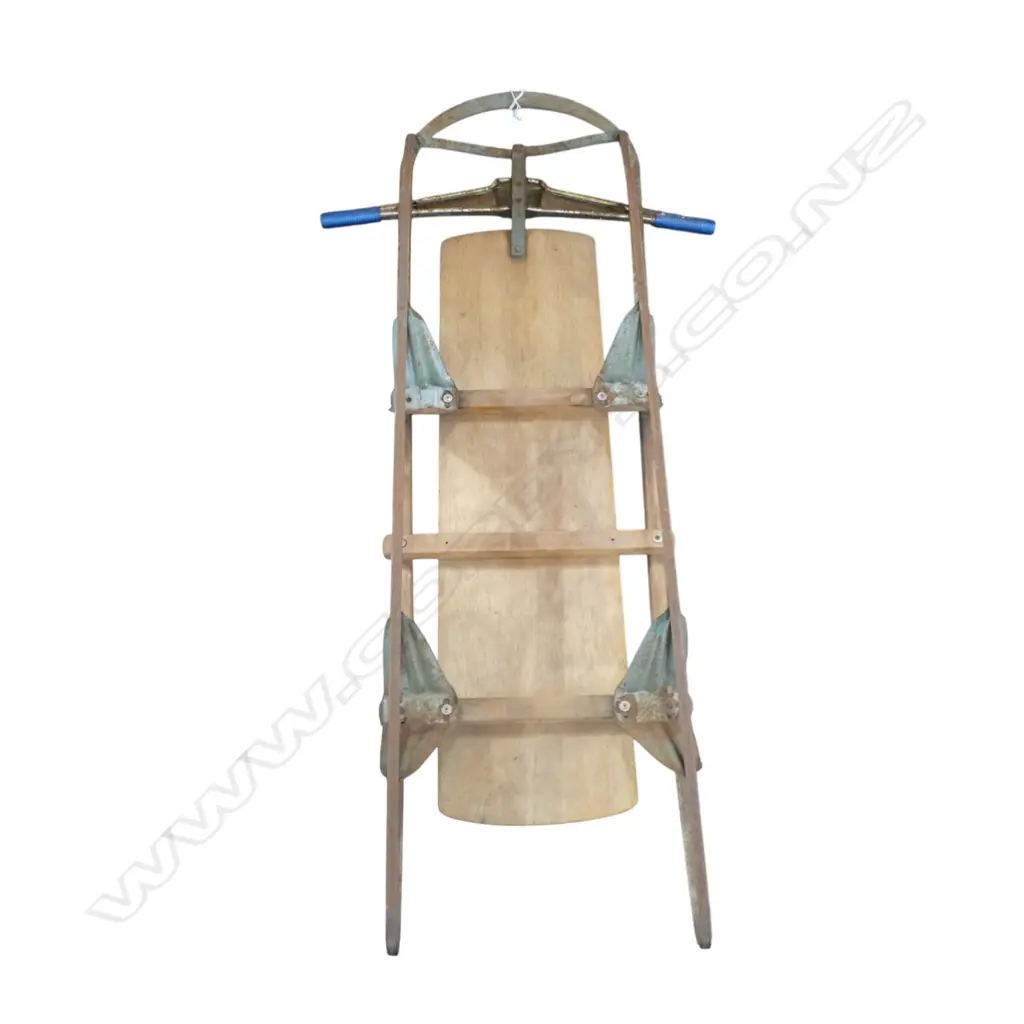 VINTAGE 'SILVER STREAK' METAL SLED L.1200mm Image 1++