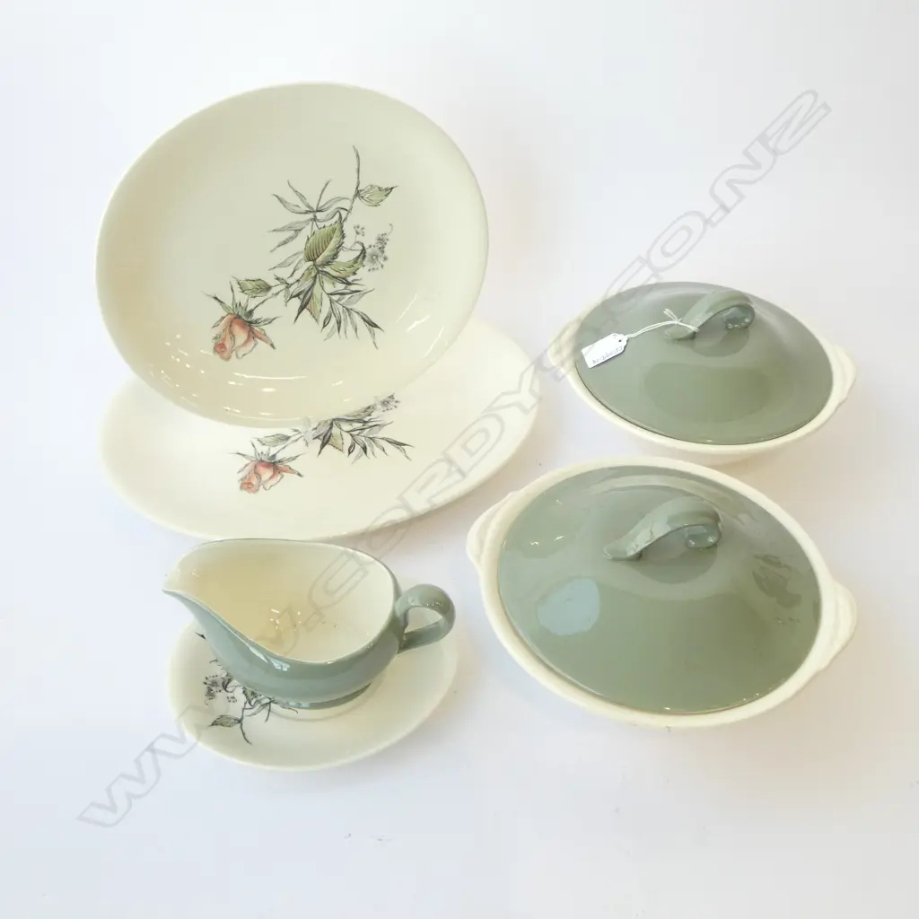6 PCES GRINDLEY 'MARGARET ROSE'DINNER CHINA Image 1++