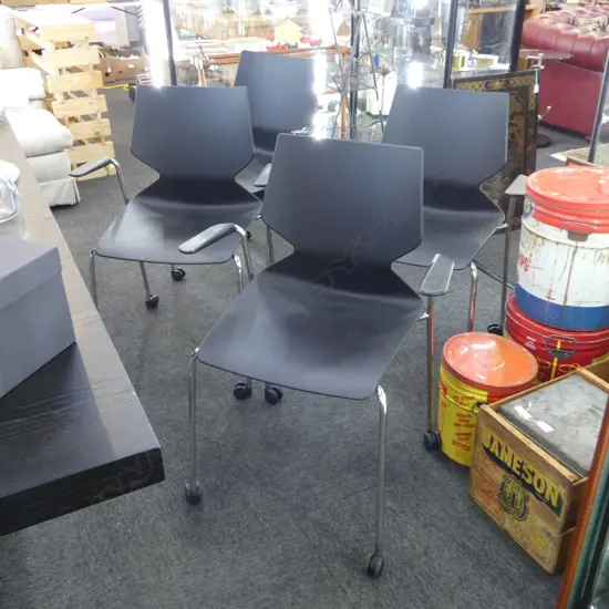 4 'FLY CHAIRS' BY BELLINI