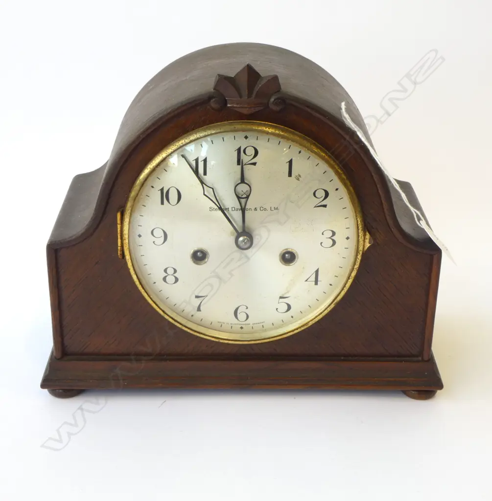 MANTEL CLOCK “STEWART DAWSON” RETAILER Image 1++