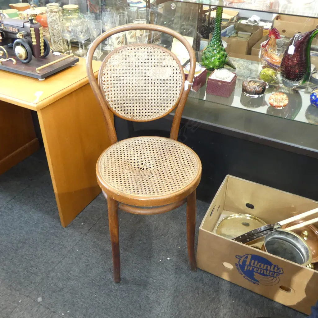 JACK & JOSEPH KOHN BENTWOOD CHAIR seat ripped Image 1++