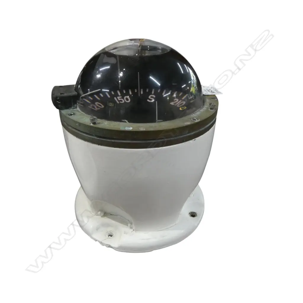HENRY BROWNE & SON 'SESTREL' SHIPS COMPASS + COVER H220mm Image 1++