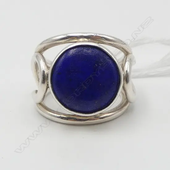 **RTV**  S/SILVER RETRO STYLE LAPIZ DRESS RING 10 GMS SIZE N
