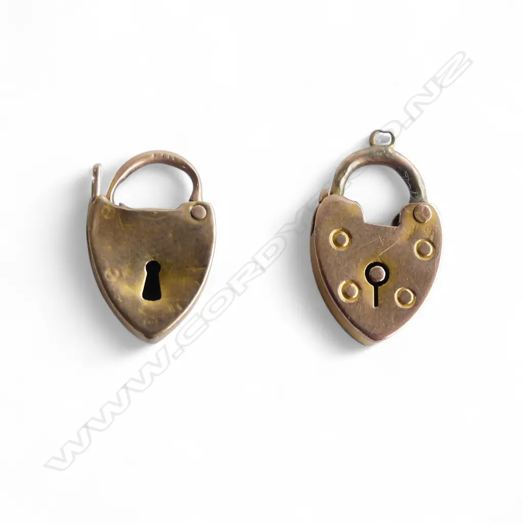 2 9CT LOCKETS, 3.6gms Image 1++