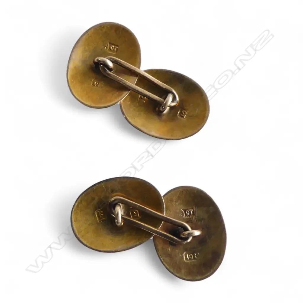 PR 9CT CUFFLINKS, 3.5gms Image 1++